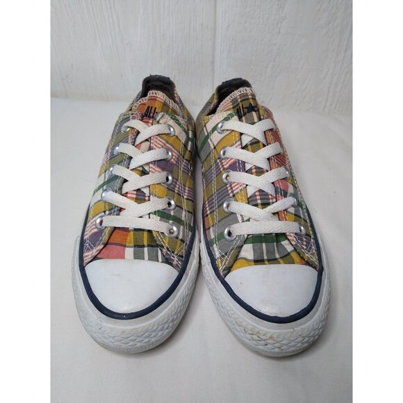 Converse Chuck Taylor All Star Mens 4 Womens 6 Multicolor Plaid Low Top  Shoes - Picture 2 of 9